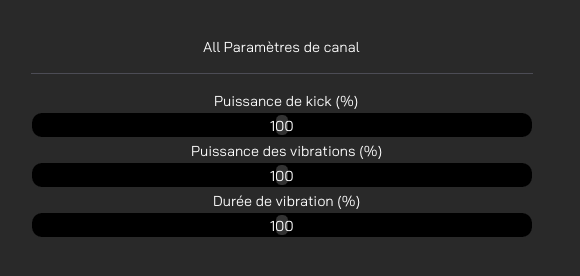 personnalisation du tir pour chaque canal des jeux natifs de la Companion App